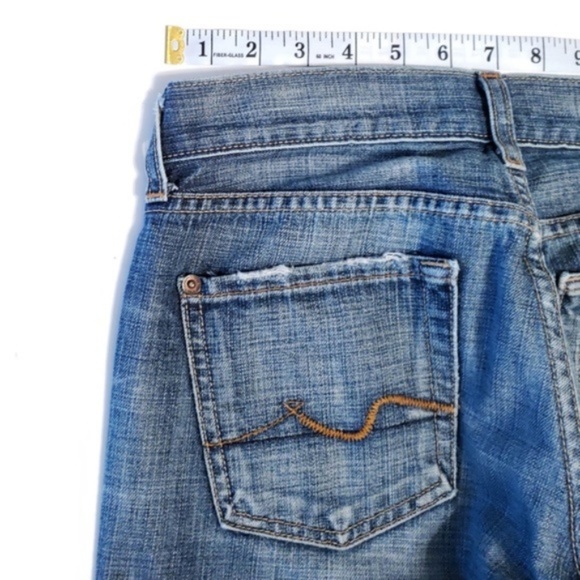 7 for all Mankind BOOT CUT Faded Dark Jeans 26 - Picture 4 of 8